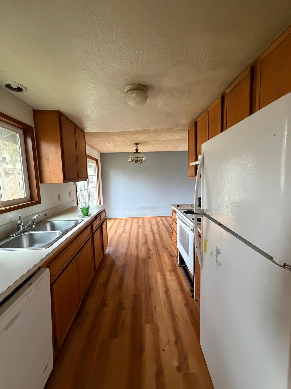 Second angle of kitchen before service